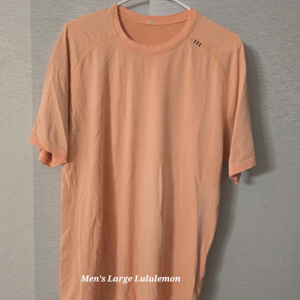 lululemon athletica Orange Short Sleeve Tee